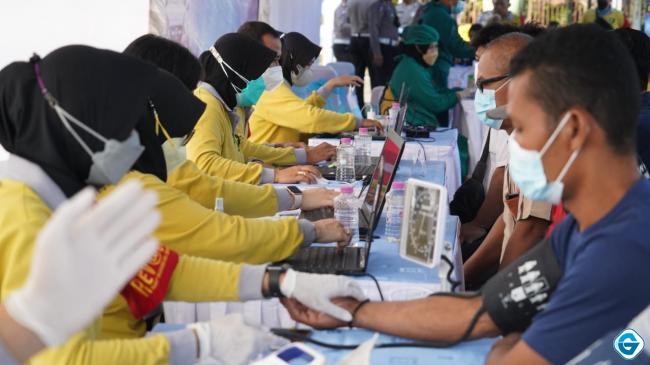Ditlantas Polda Jateng Sediakan 28.300 Vaksin Untuk Pengemudi Angkutan Dan Ojol Di Semarang