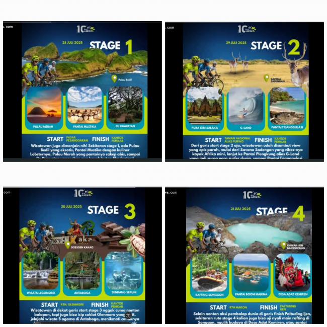 Dilaksanakan Sesuai Jadwal, Tour De Banyuwangi Ijen 2025 Terbagi Dalam 4 Etape