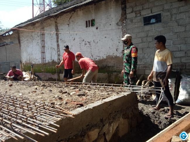 Dandim Loteng Perintahkan Bongkar Bangunan RTG Tidak Sesuai Spesifikasi