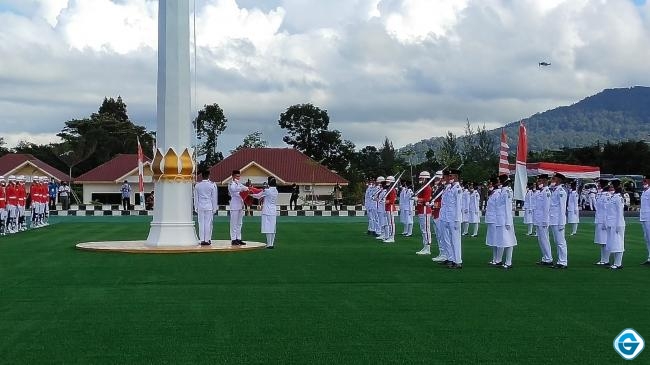 Upacara Bendera HUT RI 76 Di Natuna berlangsung Khidmat