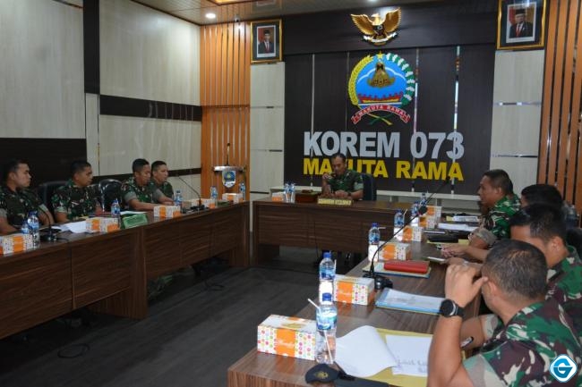 Danrem 073/Makutarama Pimpin Sidang Pankar Jabatan Perwira Triwulan III TA. 2022