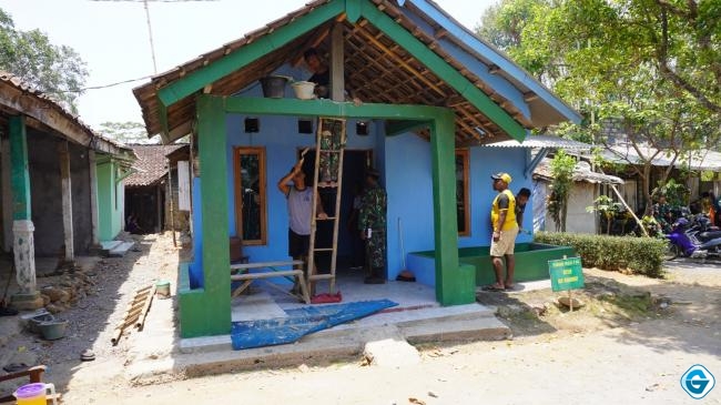 Rumah Yahman, Menjadi Lokasi Simbolis Peresmian Rehab RTLH TMMD Purwogondo