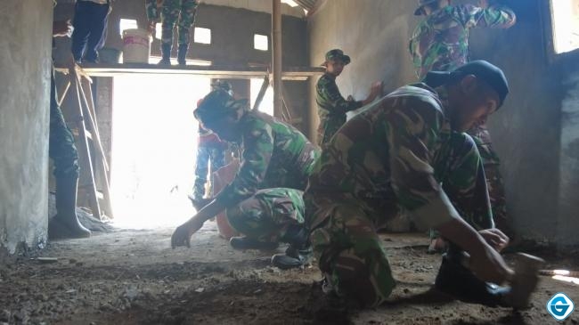 Kondisinya Memprihatinkan, RTLH Akan  di Perbaiki TNI Melalui TMMD