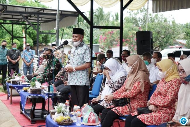 Masyarakat Gelar Syukuran Pelantikan Bupati dan Wakil Bupati Asahan sekaligus Peresmian Masjid Syuhada Desa Rahuning