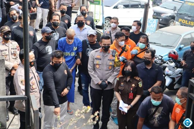 Kapolres Semarang pimpin langsung reka ulang dan Fakta baru dalam kasus pembunuhan disertai mutilasi. 