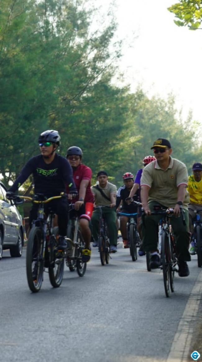 Ramaikan Peringatan HUT ke-77 RI, Kodim Batang Gelar Sepeda Sehat