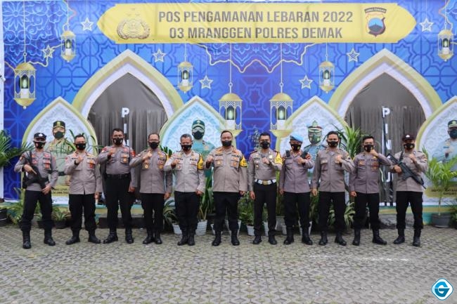 Pantau Pos Pam, Kapolres Demak Minta Personel Saling Kerjasama
