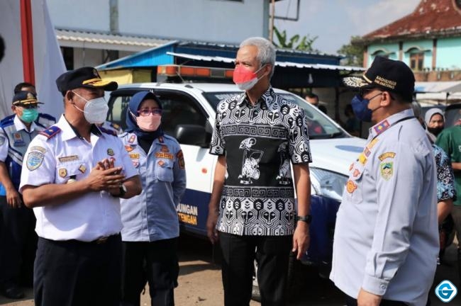Gubernur Ganjar Pranowo Cek Persiapan Jalur Selatan, Agar Mudik Lancar Dan Aman