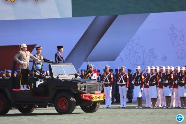 Jadi Irup HUT Bhayangkara, Presiden Ingatkan Polri Utamakan Tindakan Humanis