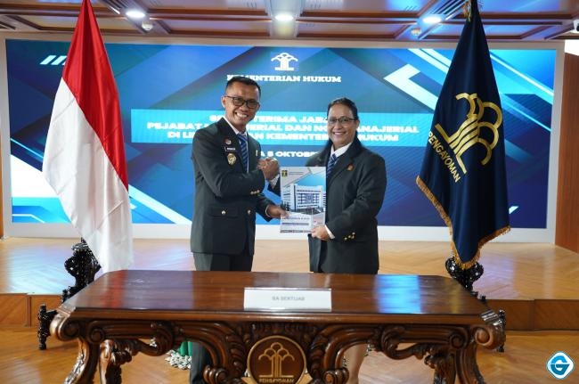 Sambut Estafet Kepemimpinan Baru, Risman Somantri Resmi Nakhodai Kemenkum NTB