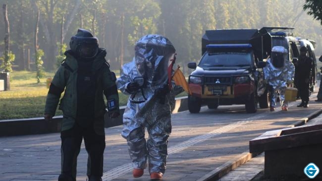 ”Teror” di Candi Borobudur Berhasil Ditangani Sat Brimob Polda Jateng