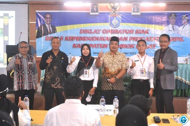 Disdukcapil Lombok Barat Laksanakan Bimtek Operator SIAK