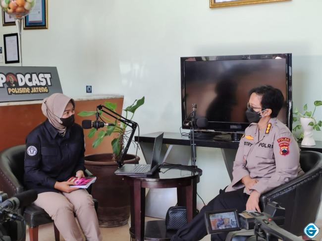   Tayang Perdana, Podcast Polisine Jateng Undang Polwan Pakar Forensik