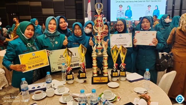 TP PKK Kabupaten Asahan Raih Sejumlah Penghargaan Dalam Lomba PKK Tingkat Provinsi Sumatera Utara