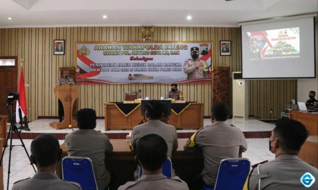 Wakapolda Jateng Beri Pengarahan Pengamanan Lebaran Ke Jajaran Polres Blora 