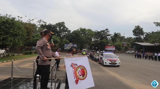 Pelepasan 500 Paket Sembako dalam Rangka HUT Bhayangkara Ke-75, Ini Pesan Kapolres Tanbu