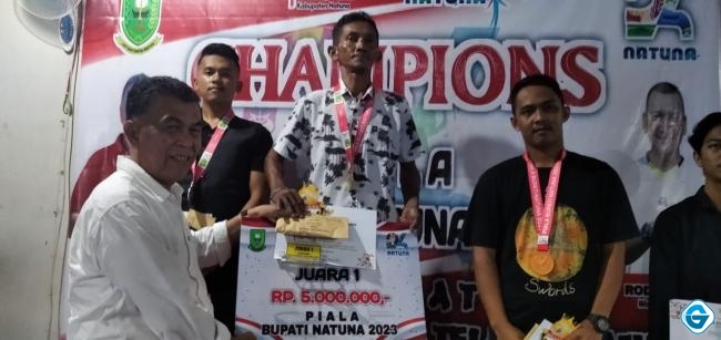 Ramalan Yusuf Juarai Biliard Turnamen Bupati Natuna 2023