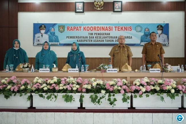 Sekretaris Daerah Buka Rapat Koordinasi Teknis PKK Kabupaten Asahan