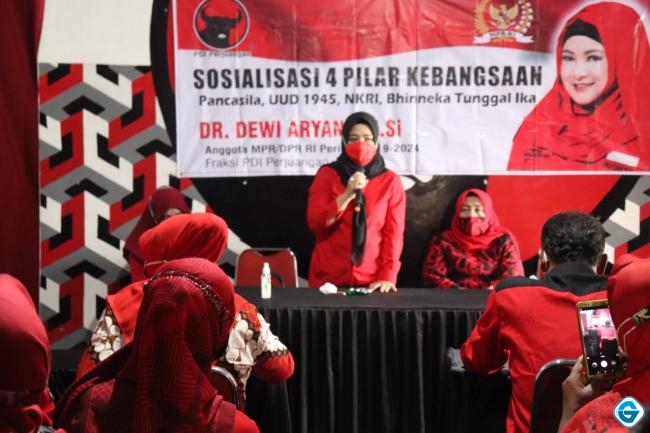 Sosialisasi 4 Pilar, Dewi Aryani : Kader Harus Pancasilais