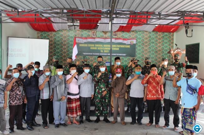 Tangkal Radikalisme dan Sparatisme, Kodim Loteng Gelar Komsos Bersama Tokoh Masyarakat 