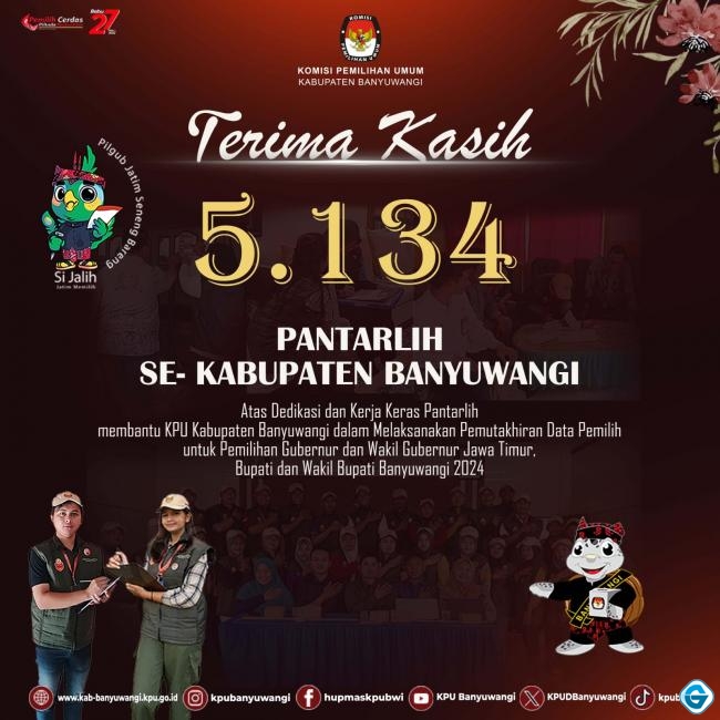 Masa Coklit Telah Rampung, KPU Banyuwangi Apresiasi Kinerja Pantarlih