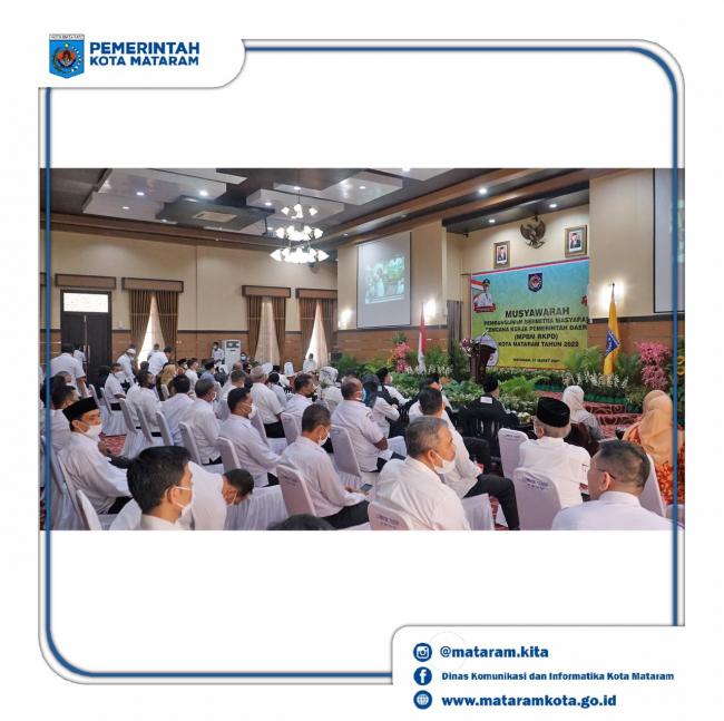 Buka MPBM Tahun 2022, Ini yang Disampaikan Walikota Mataram