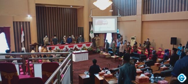 Rapat Paripurna DPRD Tanbu: Penyampaian LPJ Tahun 2020, Pemkab Tanbu 7 Kali Berturut-Turut Raih WTP