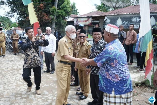 Bupati dan Wakil Bupati Asahan Hadiri Kenduri Suroan di Kecamatan Teluk Dalam