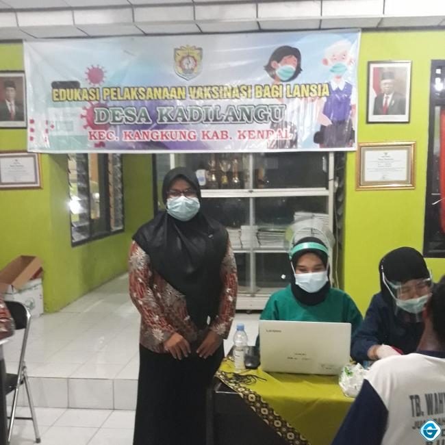 Pemdes Kadilangu Kecamatan Kangkung Lakukan Vaksinasi Lansia