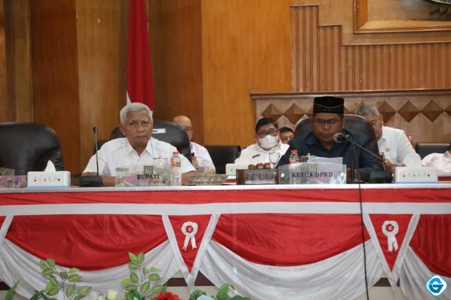 Bupati Asahan Sampaikan Jawaban atas Pandangan Umum Fraksi Fraksi DPRD Kabupaten Asahan