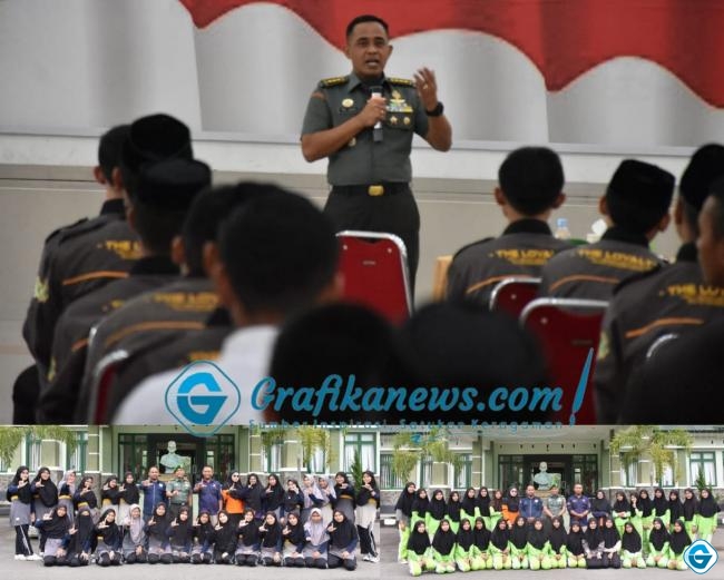 Korem 133/NW Gelar Kegiatan Kunjungan Belajar Pesantren Al-Falah