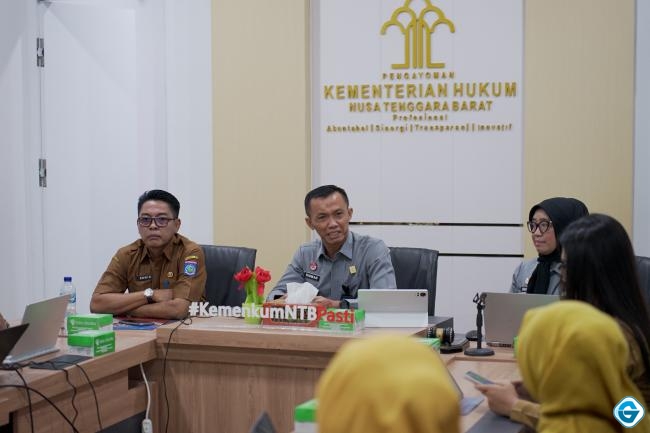 Kanwil Kemenkum NTB Matangkan Tiga Raper­gub Provinsi NTB