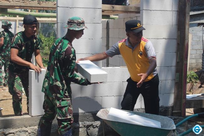 Sinergitas TNI Polri  Satgas TMMD Ke 116 Kodim 0715/Kendal Makin Solid 