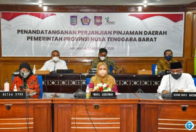 Memulihkan Perekonomian Daerah, Gubernur NTB Menandatangani Perjanjian Pinjaman Daerah Pemerintah Provinsi NTB