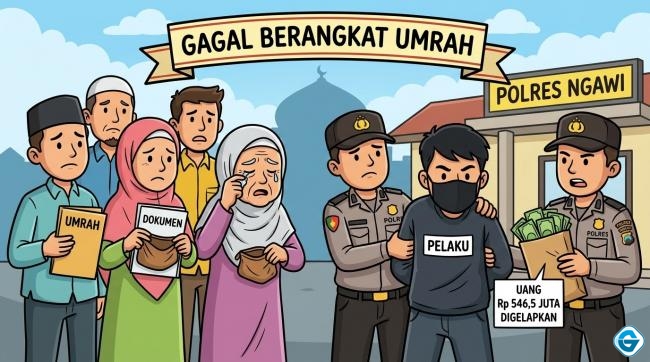 Gelapkan Uang Umrah Rp546,5 Juta, Pria Asal Boyolali Diamankan Polisi