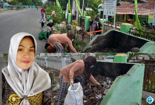 Kades Ilomangga Ajak Aparat dan Masyarakat Peduli Sampah