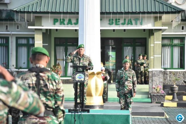 Danrem 133/NW Pimpin Upacara 17an Bulan Maret 2023