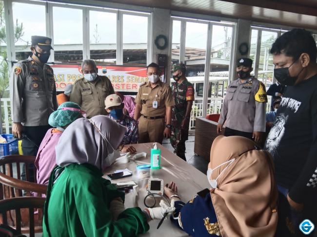 Polres Semarang gandeng Lokawisata Umbul Sidomukti ciptakan "Herd immunity: dengan Vaksin Booster. 