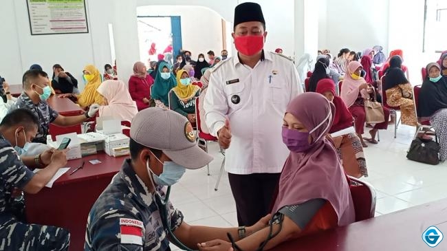 Lanal Ranai Tetap Layani Vaksinasi di Bulan Suci Ramadhan