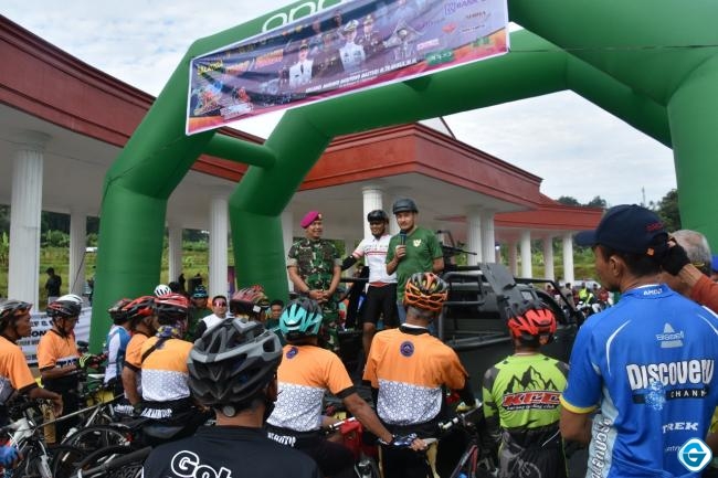 Meriahkan Salatiga Expo Hybrid 2022, Danrem 073/MKT, Ikut Menjadi Peserta Yos Sudarso Fun Bike