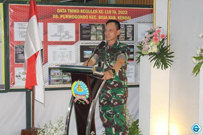 Kasdam IV/Diponegoro Kunjungi TMMD Reguler Di Desa Purwogondo