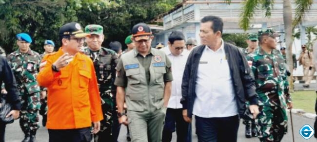 Kepala BNPB RI Tiba di Natuna untuk Tinjau Langsung Lokasi Bencana Longsor di Serasan